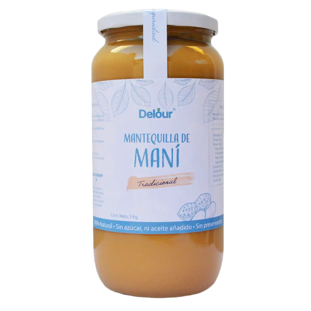 MANTEQUILLA DE MANI TRADICIONAL 1 KG DELOUR